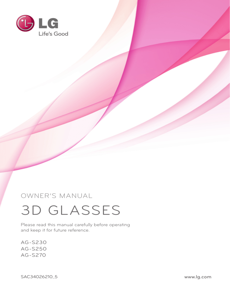 LG AG-S250 Owner's manual LG AG-S250 Owner's manual