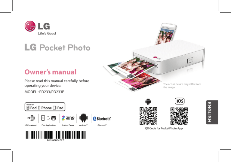 LG PD233 Owner's manual LG PD233 Owner's manual
