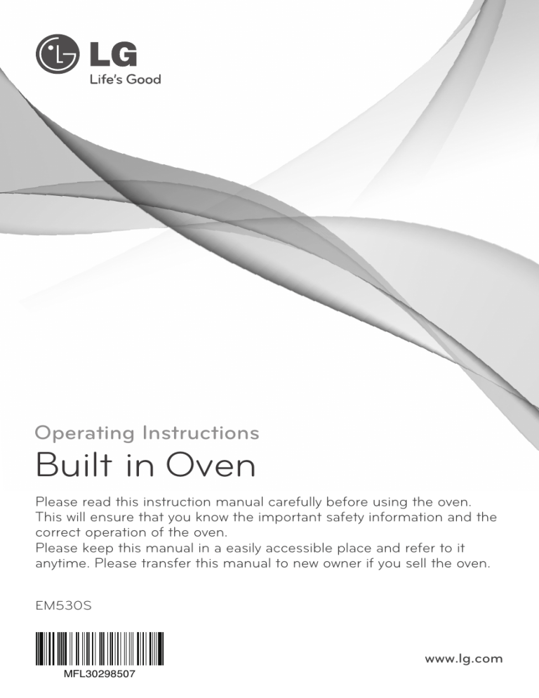 LG EM530S Owner's manual LG EM530S Owner's manual