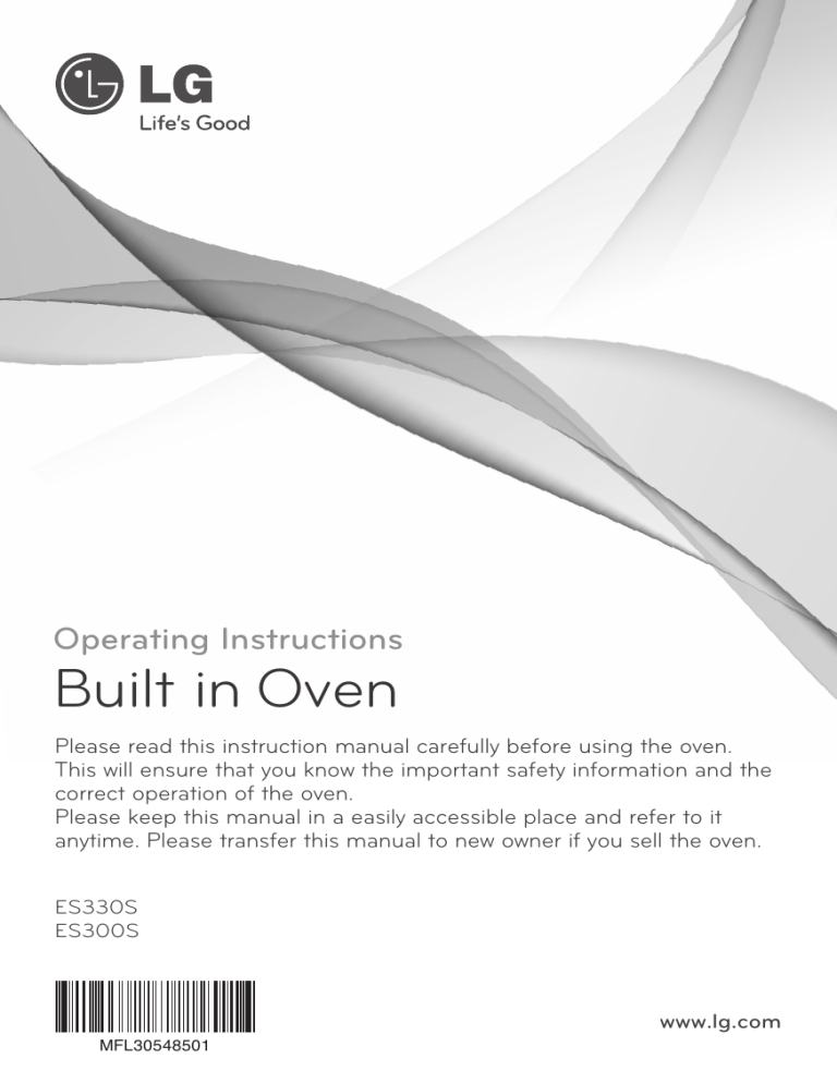 LG LB621120S, ES330S Owner's manual LG LB621120S, ES330S Owner's manual
