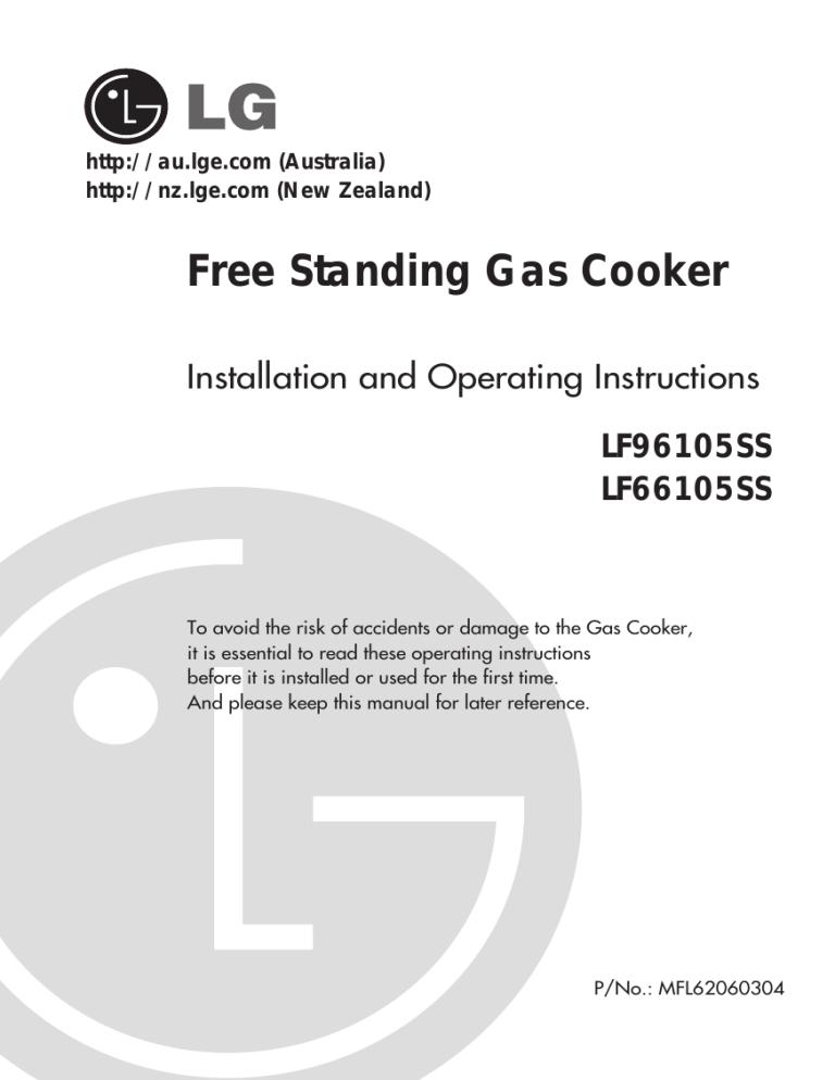 LG LF96105SS, LF66105SS Owner's manual LG LF96105SS, LF66105SS Owner's manual