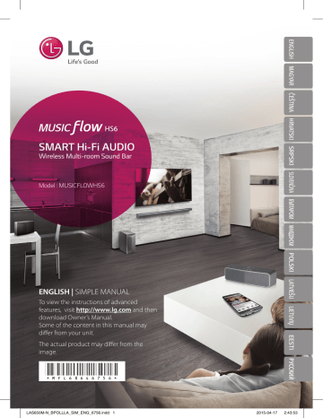 LG LAS650M, HS6 (LAS650M), MUSICFLOWHS6 User guide LG LAS650M, HS6 (LAS650M), MUSICFLOWHS6 User guide
