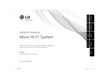 LG FA64 Owner's manual LG FA64 Owner's manual