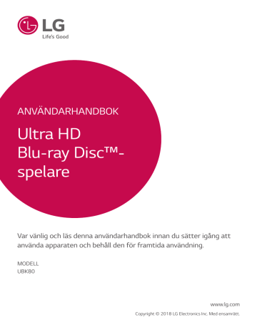 LG UBK80 Användar manual | Manualzz LG UBK80 Användar manual | Manualzz