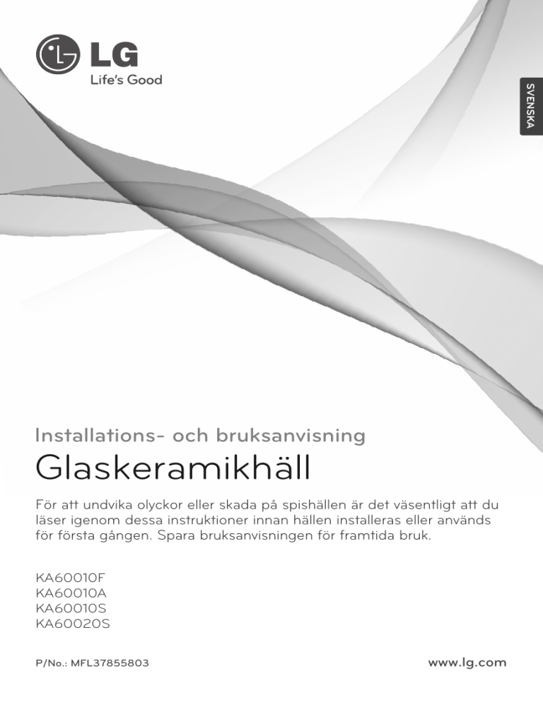 LG KA60010F, KA60020S Owner's manual LG KA60010F, KA60020S Owner's manual
