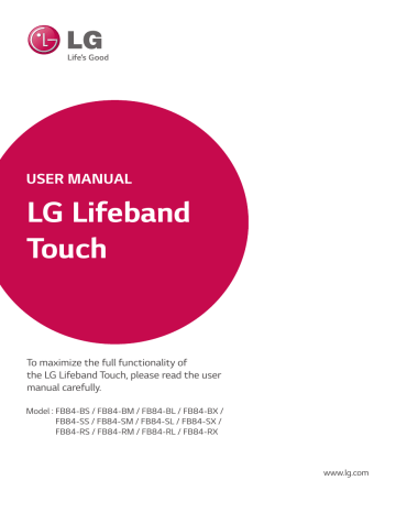 LG FB84-BX, FB84-BX.AAUSLLK Owner's manual LG FB84-BX, FB84-BX.AAUSLLK Owner's manual