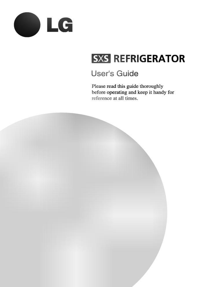 LG GR-B207DTM Owner's manual LG GR-B207DTM Owner's manual