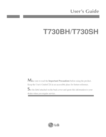 LG T730SH User's Guide | Manualzz LG T730SH User's Guide | Manualzz