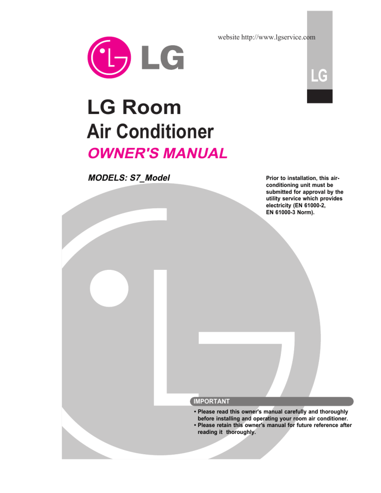 LG A10FR-N, HSNC0967R71, HSNC0967G71, HSNC0967V71, A12CR-N, ANC09M, ANC09G, HSNC1267R76, HSNC1267R73, A-C09G-N Owner's manual LG A10FR-N, HSNC0967R71, HSNC0967G71, HSNC0967V71, A12CR-N, ANC09M, ANC09G, HSNC1267R76, HSNC1267R73, A-C09G-N Owner's manual