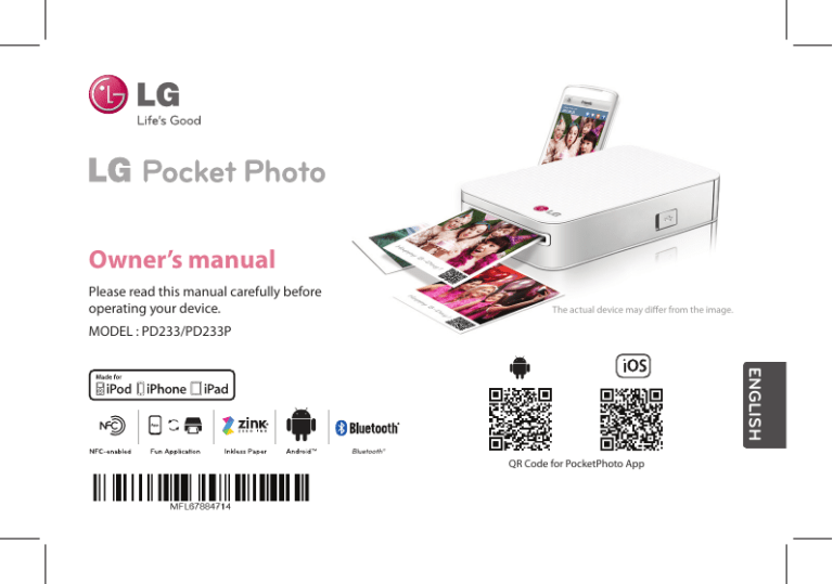 LG PD233P Owner's manual LG PD233P Owner's manual