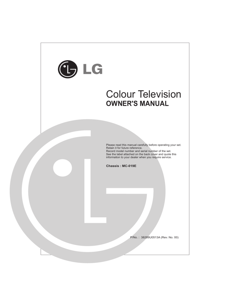 LG 21FA2RGE-TY, 14D7RBE-TY Owner's manual LG 21FA2RGE-TY, 14D7RBE-TY Owner's manual