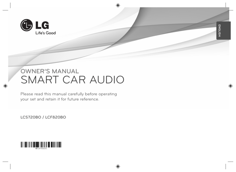 LG LCF820BO Owner's manual LG LCF820BO Owner's manual