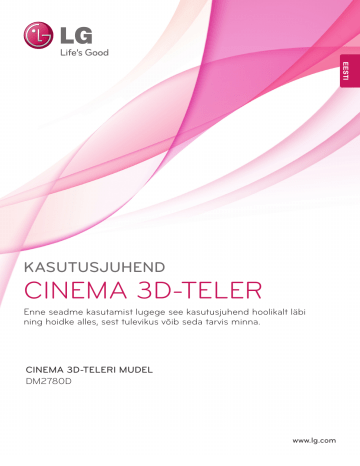 LG DM2780D, DM2780D-PZ Owner's manual LG DM2780D, DM2780D-PZ Owner's manual