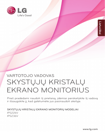 LG IPS236V-PN, IPS226V-PN, IPS226V Owner's manual LG IPS236V-PN, IPS226V-PN, IPS226V Owner's manual