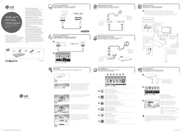 LG BH7440P, BH7540, BH7540T, BH7240B Quick start guide LG BH7440P, BH7540, BH7540T, BH7240B Quick start guide