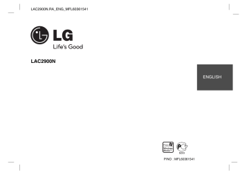 LG LAC2900NP1, LAC2900NP5, LAC2900N Owner's manual LG LAC2900NP1, LAC2900NP5, LAC2900N Owner's manual