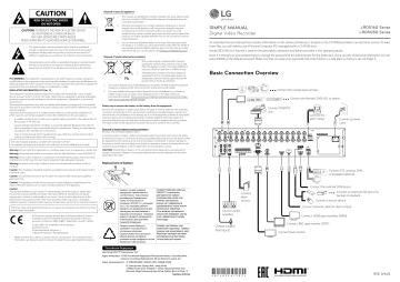 LG LRD5080N-NH, LRD5160N-NH User guide LG LRD5080N-NH, LRD5160N-NH User guide