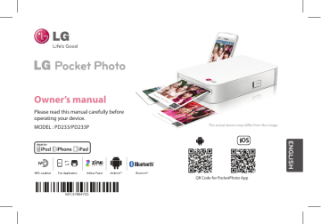 LG PD233.DVNMLLK, PD233.DCHNLLK, PD233P, PD233.DFRALLK, PD233.DITALLK, PD233.DTURLLK, PD233.DSWELLK, PD233.DDZALLK, PD233, PD233.DDEULLK Owner's manual LG PD233.DVNMLLK, PD233.DCHNLLK, PD233P, PD233.DFRALLK, PD233.DITALLK, PD233.DTURLLK, PD233.DSWELLK, PD233.DDZALLK, PD233, PD233.DDEULLK Owner's manual