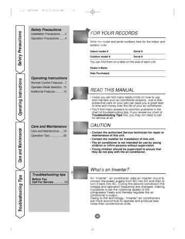 LG LS-F1260NL, LS-J0960NL Owner's manual LG LS-F1260NL, LS-J0960NL Owner's manual