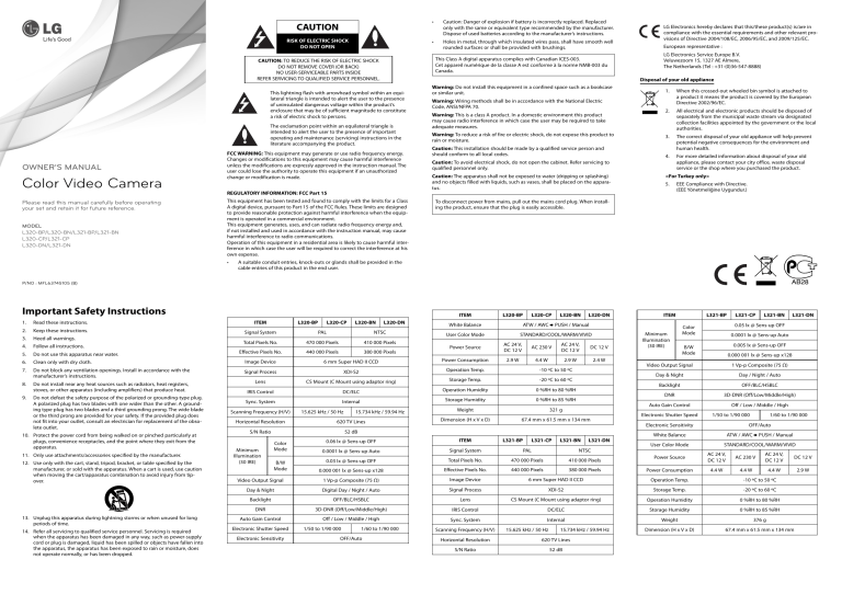 LG L320-BP, L321-BP, L321-CP, L320-CP Quick start guide LG L320-BP, L321-BP, L321-CP, L320-CP Quick start guide