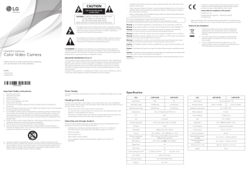 LG LCB5100-BP Quick start guide LG LCB5100-BP Quick start guide