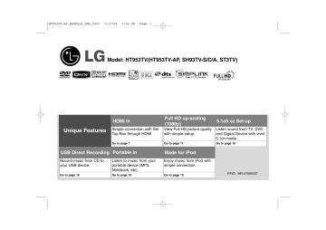 LG HT953TV Owner’s Manual | Manualzz