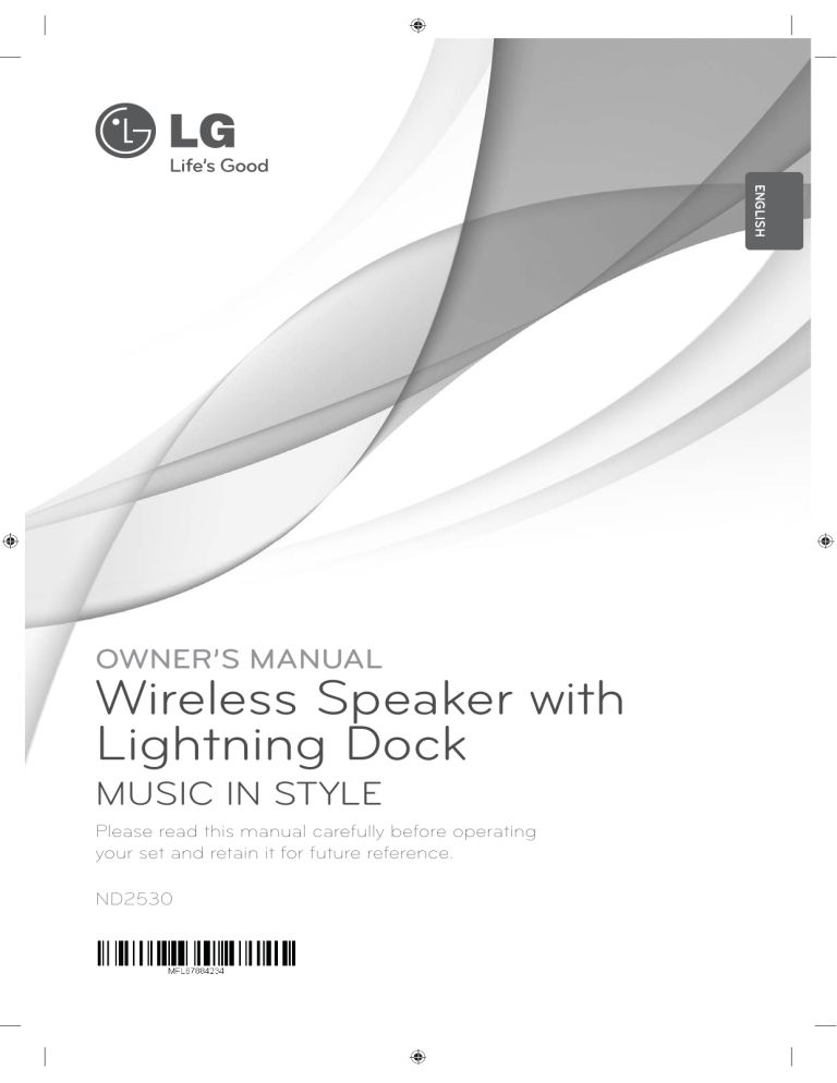 LG ND2530 Owner's manual LG ND2530 Owner's manual
