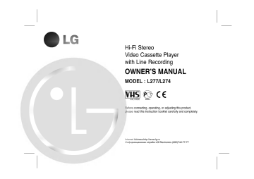LG L274 Owner's manual LG L274 Owner's manual