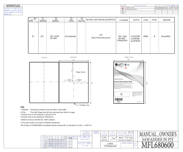 LG P90SDWG Owner's manual LG P90SDWG Owner's manual