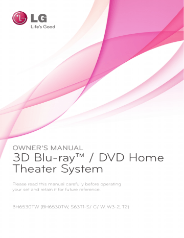 LG BH6530TW Owner's manual LG BH6530TW Owner's manual