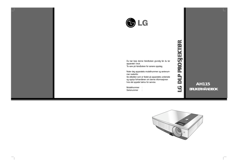 LG AH115 Owner's manual LG AH115 Owner's manual