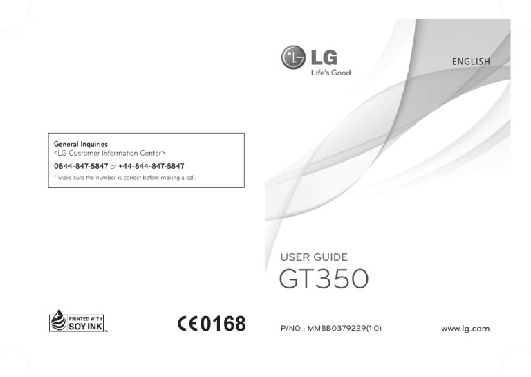 LG GT350.ATIMPP, GT350.AAGRPK, GT350.ACHNAQ, GT350.AAGRSV, GT350.ACAOPP, GT350.ACROAQ, GT350.ADEUSV, GT350.ACAOAQ, GT350.ADEUBK, GT350.AVDIAQ Owner's manual LG GT350.ATIMPP, GT350.AAGRPK, GT350.ACHNAQ, GT350.AAGRSV, GT350.ACAOPP, GT350.ACROAQ, GT350.ADEUSV, GT350.ACAOAQ, GT350.ADEUBK, GT350.AVDIAQ Owner's manual