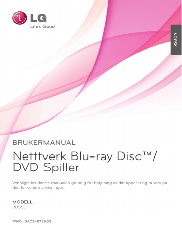 LG BD550 Brukermanual | Manualzz LG BD550 Brukermanual | Manualzz