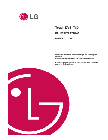 LG T80RVE4K Brukermanual | Manualzz LG T80RVE4K Brukermanual | Manualzz