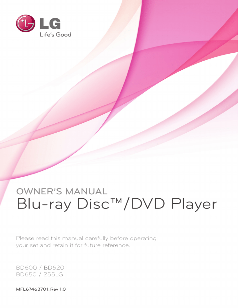 LG 255LG Owner's manual LG 255LG Owner's manual