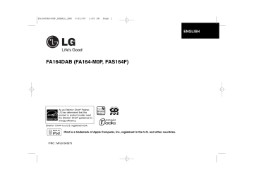 LG FA164DAB Owner's manual LG FA164DAB Owner's manual