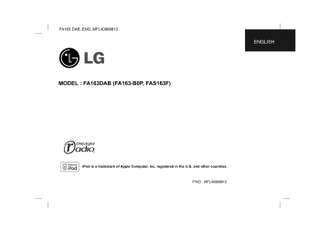 LG FA163DAB Owner's manual LG FA163DAB Owner's manual