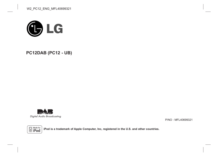 LG PC12DAB Owner's manual LG PC12DAB Owner's manual