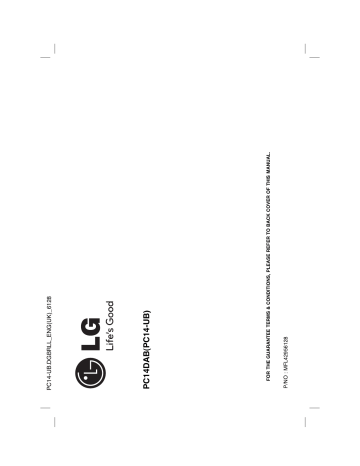 LG PC14DAB Owner's manual LG PC14DAB Owner's manual