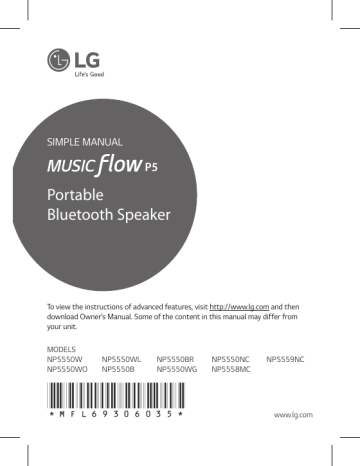 LG NP5550NC User guide LG NP5550NC User guide