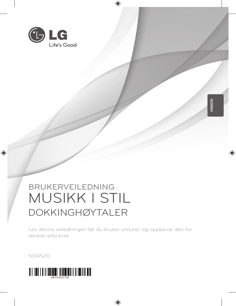 LG ND4520, ND4520N Owner's manual LG ND4520, ND4520N Owner's manual