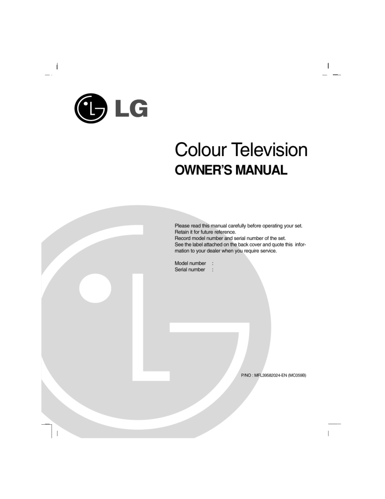 LG 14CD1RBE, 14CD1RB Owner's manual LG 14CD1RBE, 14CD1RB Owner's manual