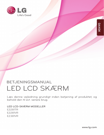 LG E2281VR-BN,E2381VR-BN Instruktionsbogen | Manualzz LG E2281VR-BN,E2381VR-BN Instruktionsbogen | Manualzz