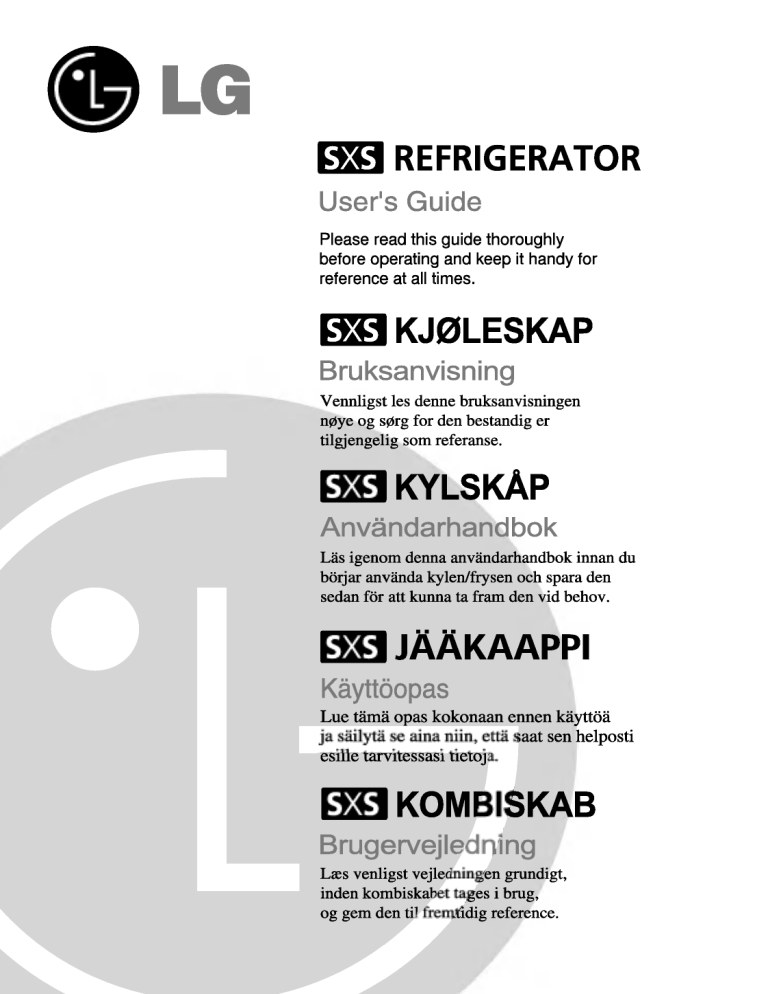 LG GC-B207TLQK Owner's manual LG GC-B207TLQK Owner's manual
