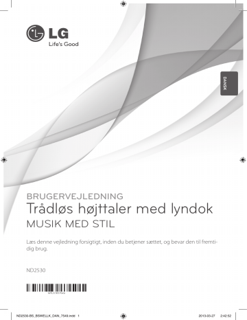 LG ND2530 Owner's manual LG ND2530 Owner's manual