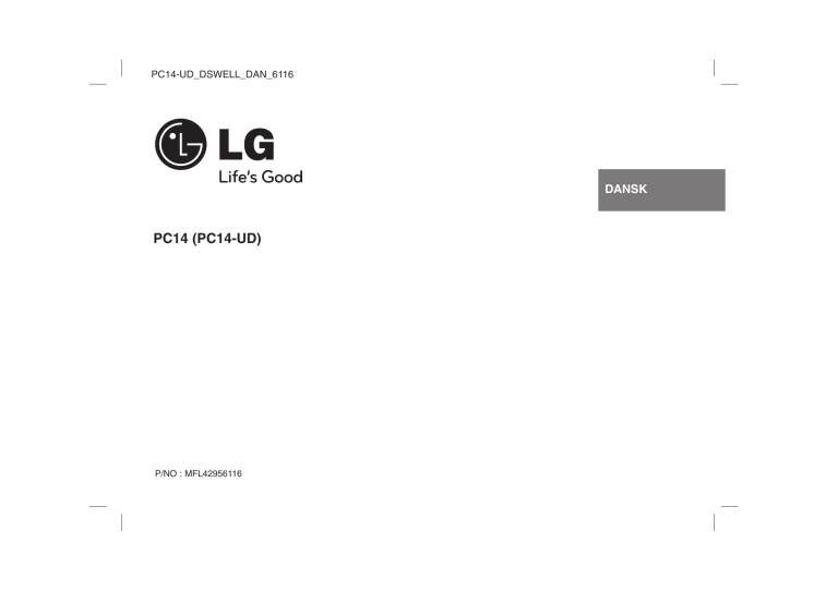 LG PC14 Owner's manual LG PC14 Owner's manual