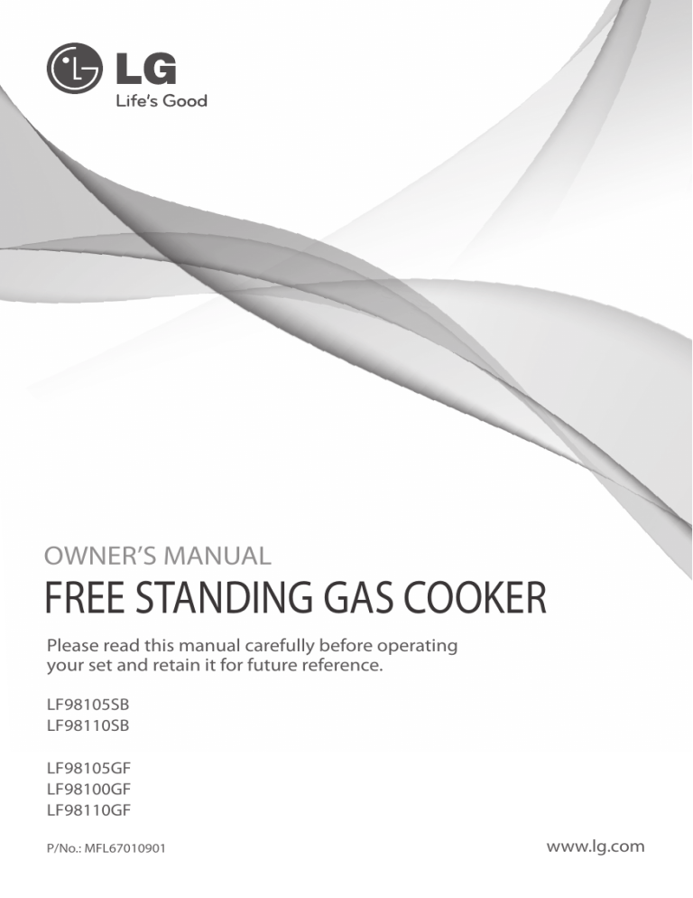 LG LF98105GF Owner's manual LG LF98105GF Owner's manual