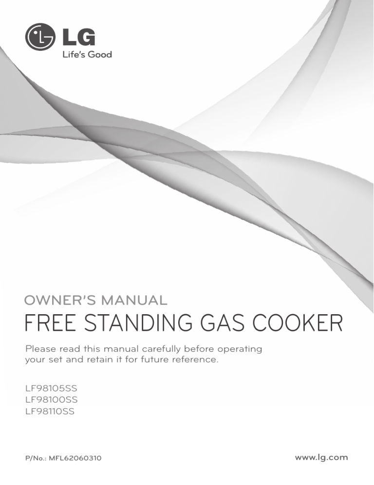 LG 4, LF98100SS, LF98110SS, LF98105SS Owner's manual LG 4, LF98100SS, LF98110SS, LF98105SS Owner's manual
