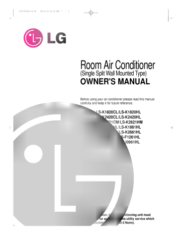 LG LS-K1820HL, LS-K2420HL Owner's manual LG LS-K1820HL, LS-K2420HL Owner's manual
