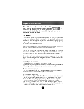 LG L1512S Owner's manual LG L1512S Owner's manual